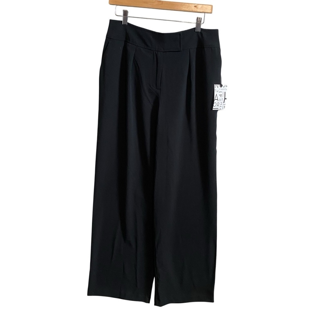 NWT 41 Hawthorn Black High Rise Wide Leg Trouser Pants Size 12 - Picture 2 of 7